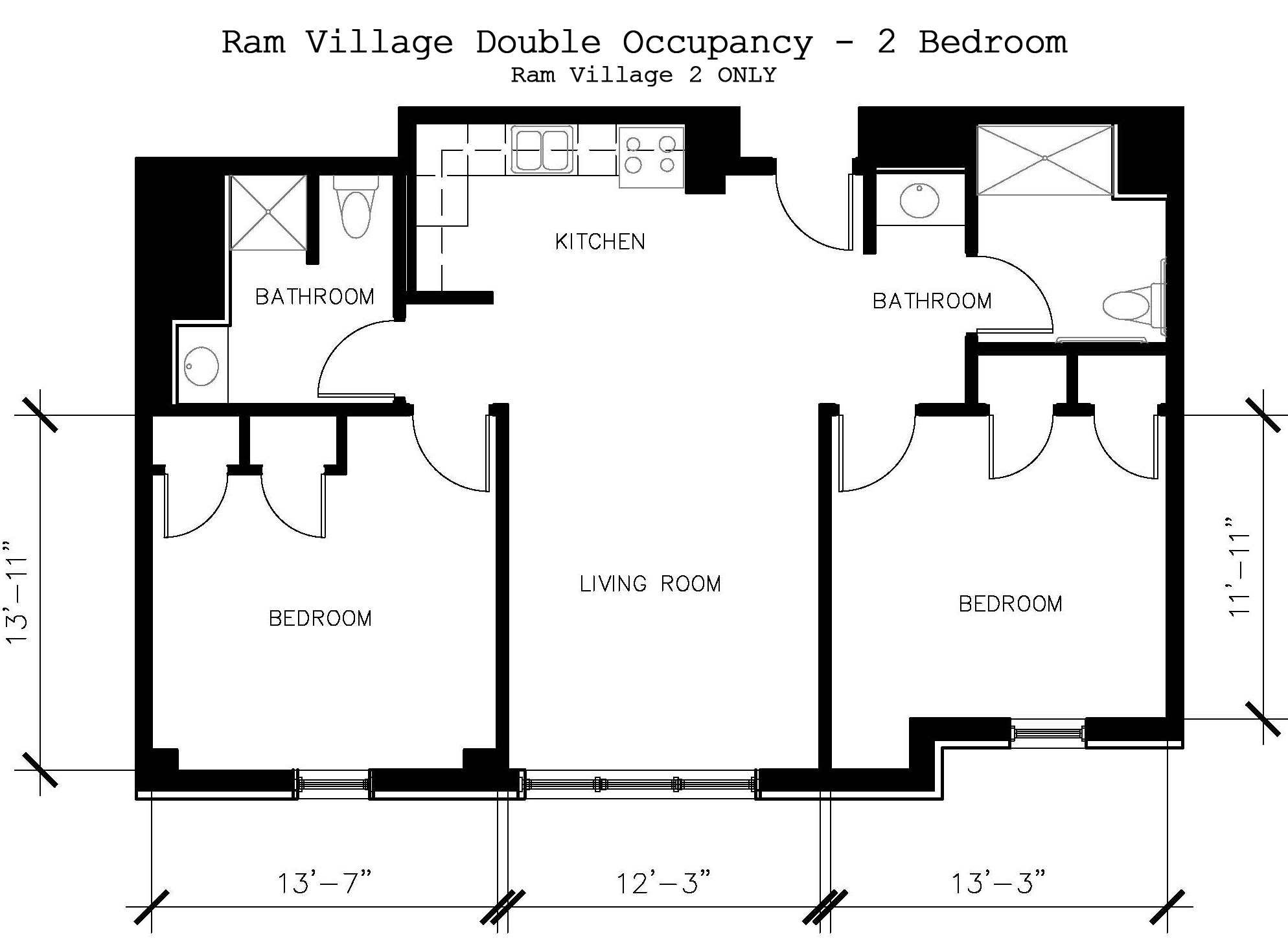 Ram Village Apartments Double Occupant (13 Bedrooms