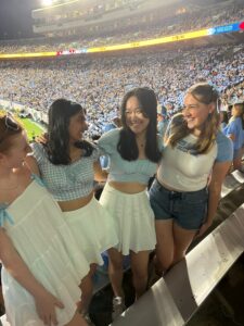 Students at UNC Football game