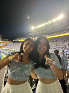 Students at UNC Football game